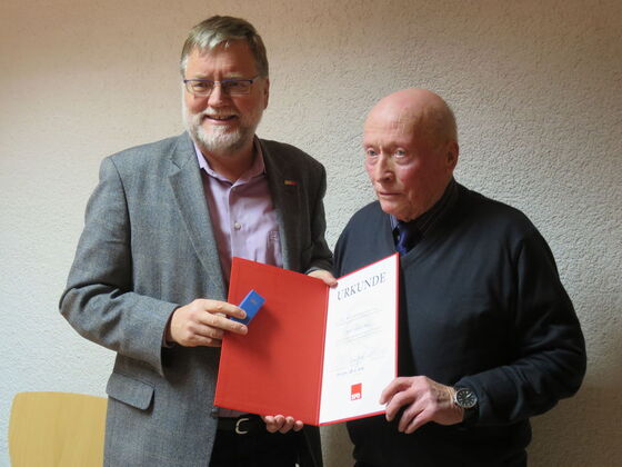 Gustav Herzog mit Karl-Heinz Seib