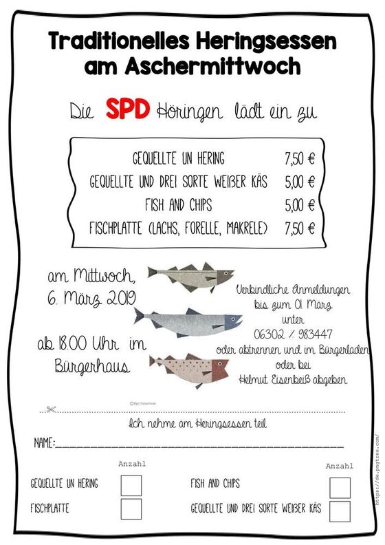 Einladung zum Heringsessen